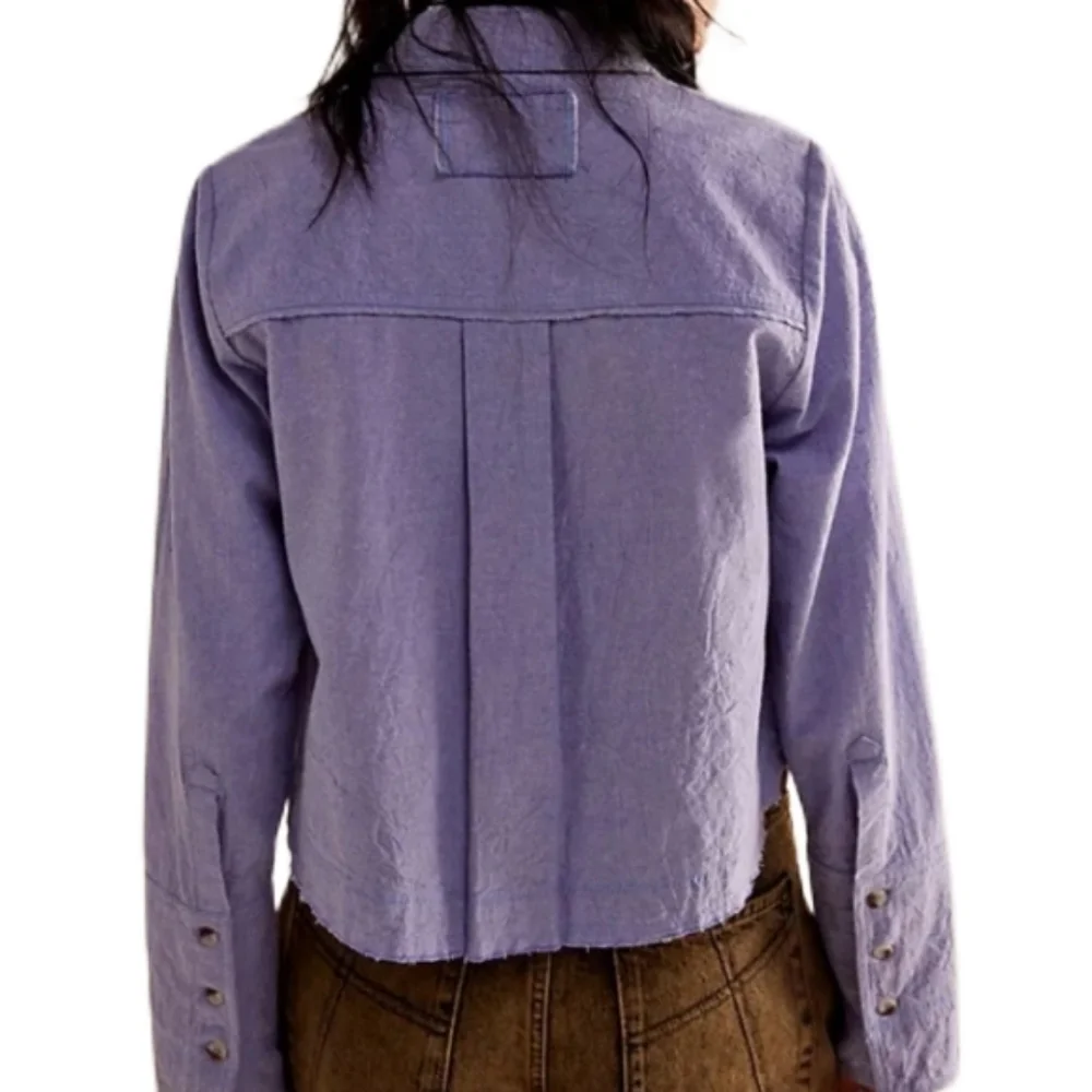 NWT Free People Button-up Shirt Women's Small Light Purple
